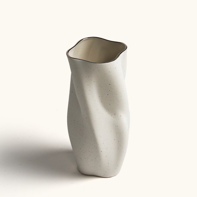 Nordic Snowfall 
Ceramic Vase