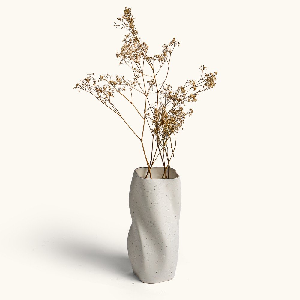 Nordic Snowfall 
Ceramic Vase