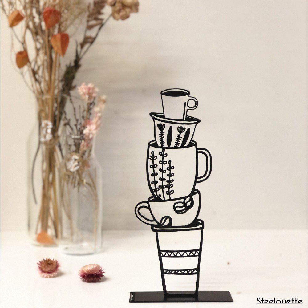 Engraved Steelouette: 
Dear coffee, I love you