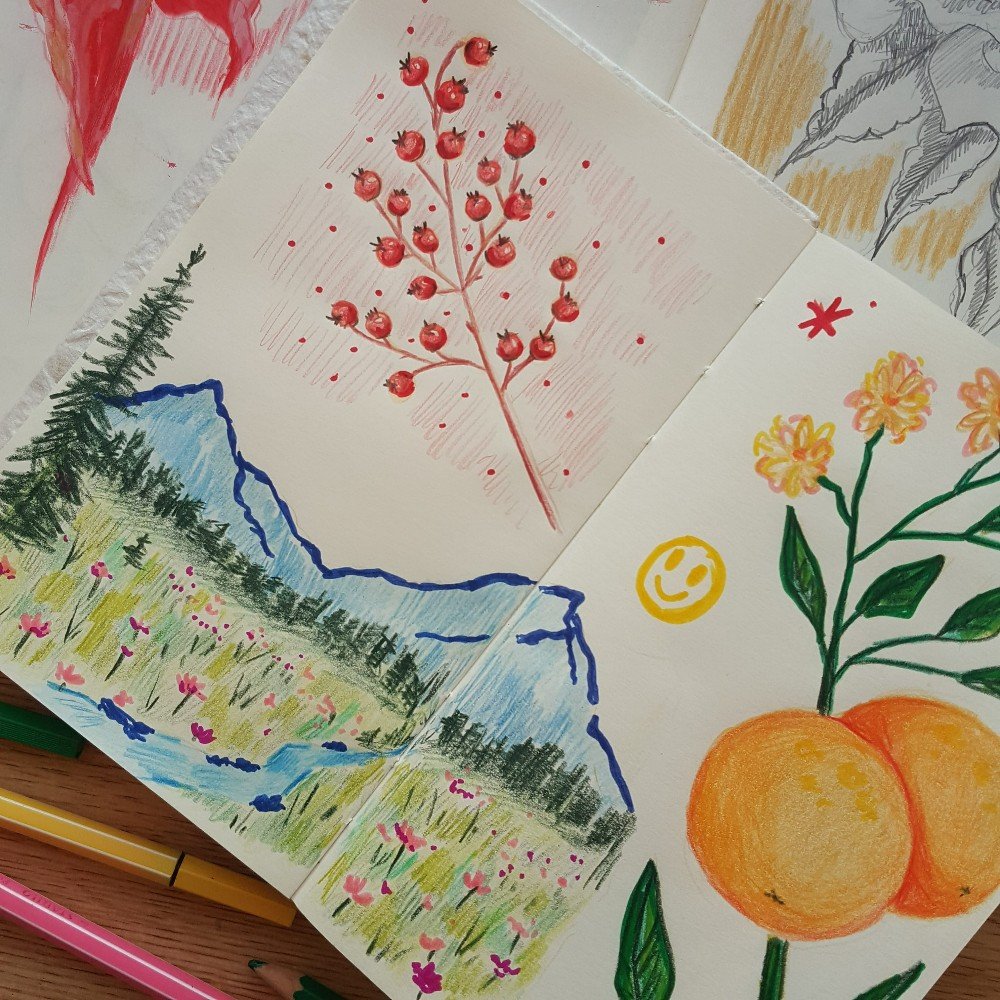 Journal: Pantone 
Yellow & Floral Print