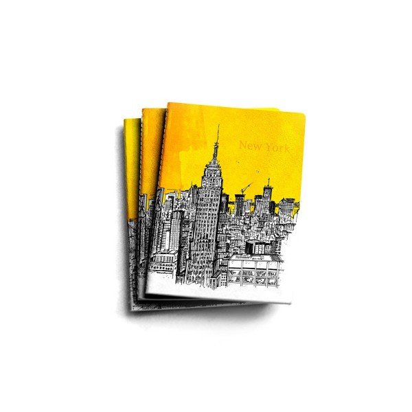 Set of 3 New York 
Notebooks