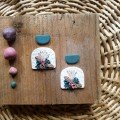 Lyana Floral 
Clay Earrings