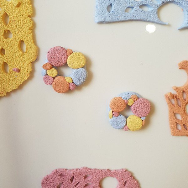 Bubbles Clay 
Studs