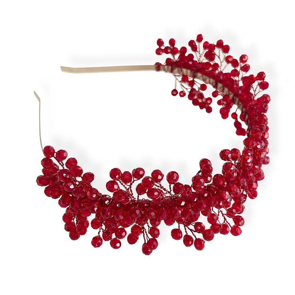 RUBY Red Crystals 
Headpiece
