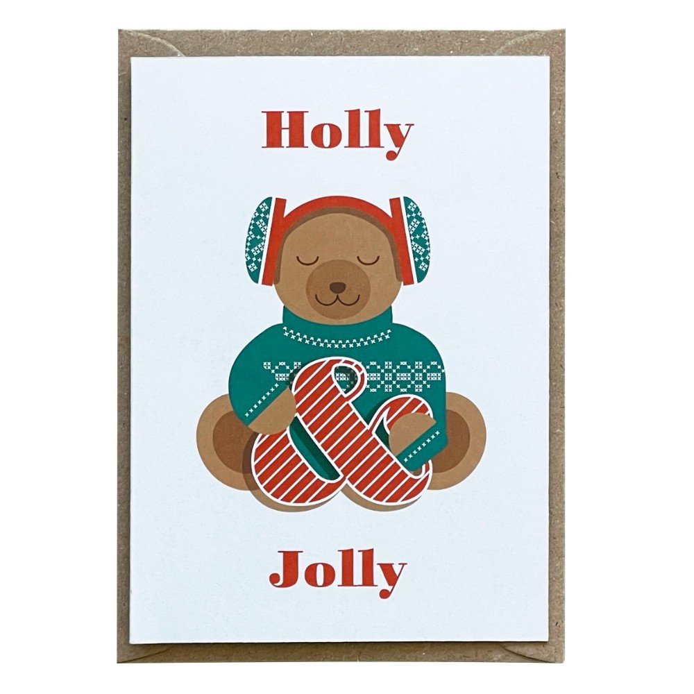 Greeting Card: 
Holly & Jolly