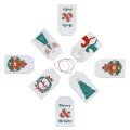 Pack of 8 Holiday Gift Tags: Cross Stitch Collection