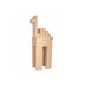 Rikbits Interlocking cardboard Bricks - 110 Pieces in brown color