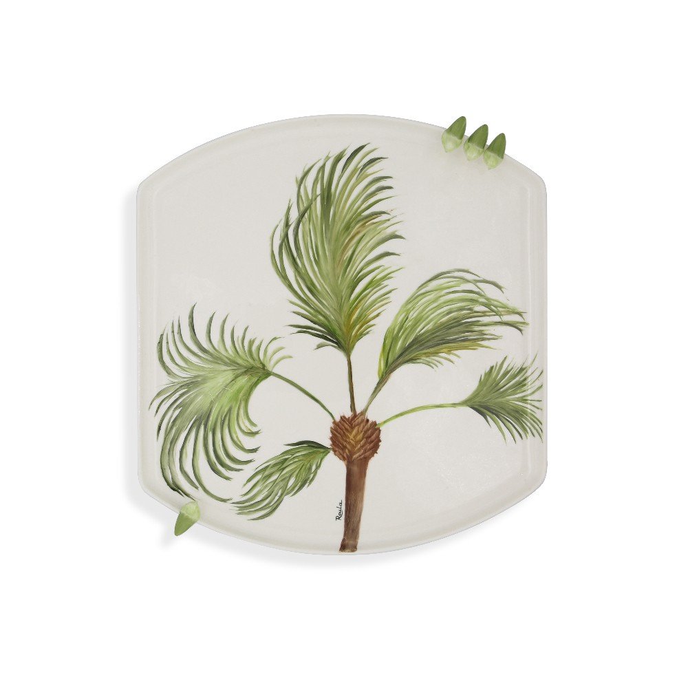 pYckd | Porcelain Plate: Palm Tree