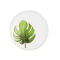 Porcelain Plate: 
Split Leaf II