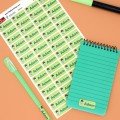 Name Stickers 
Cat Design Green