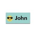 Name Stickers 
Cool Smiley Design Green