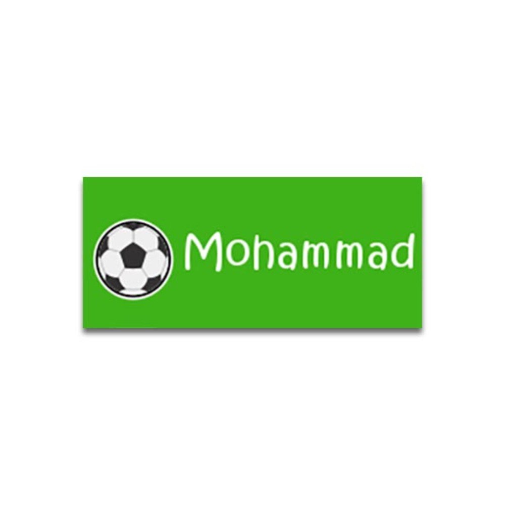 Name Stickers 
Football Design