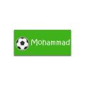Name Stickers 
Football Design