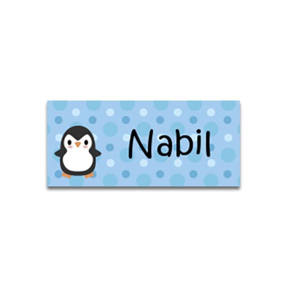 Name Stickers 
Penguin Design