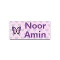 Name Stickers 
Butterfly Design