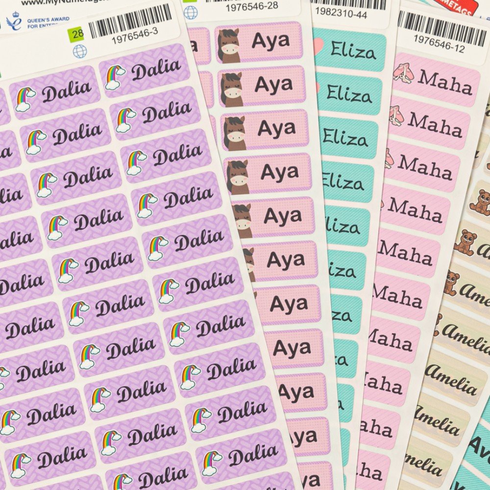 Name Stickers 
Butterfly Design