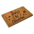 Holiday Doormat: 
Baby's First Christmas