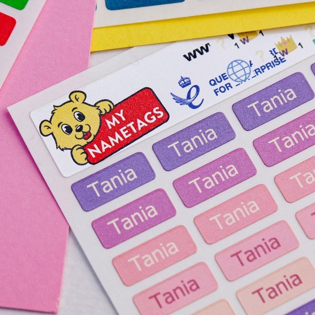 Mini Name Stickers 
Cupcake Set