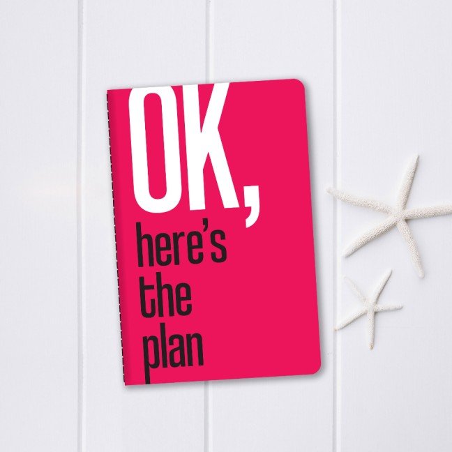 'OK' A6 Colored 
Notebook
