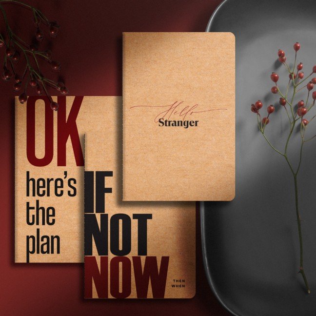 'Stranger' A6 Kraft 
Notebook