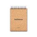 'Balance' A6 Kraft 
Spiral Notebook