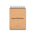 'Equilibrium' A6 Kraft 
Spiral Notebook