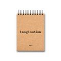 'Imagination' A6 Kraft 
Spiral Notebook