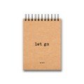 'Let Go' A6 Kraft 
Spiral Notebook