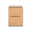 'Wanderlust' A6 Kraft 
Spiral Notebook