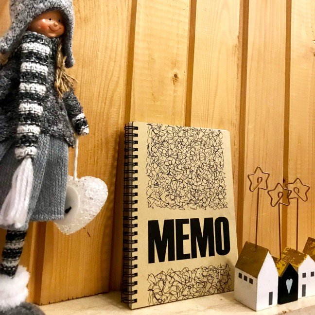 'Memo' A5 Kraft 
Spiral Notebook