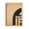 'What If' A5 Kraft 
Spiral Notebook