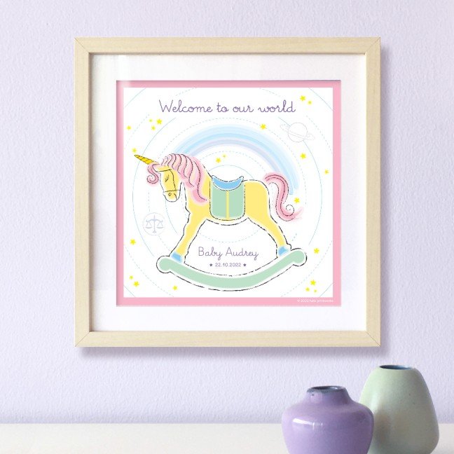 Print: Welcome to our World (Unicorn Girl)