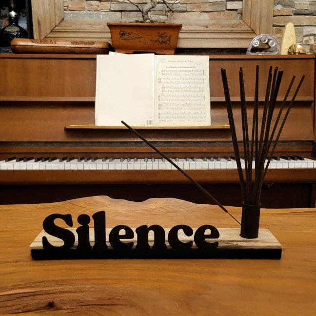 'Silence' 
Incense Burner