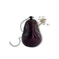 Purple Deflated Ceramic Balloon Vase with Three Dents