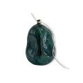 Ocean Green Deflated Ceramic Balloon with Two Dents