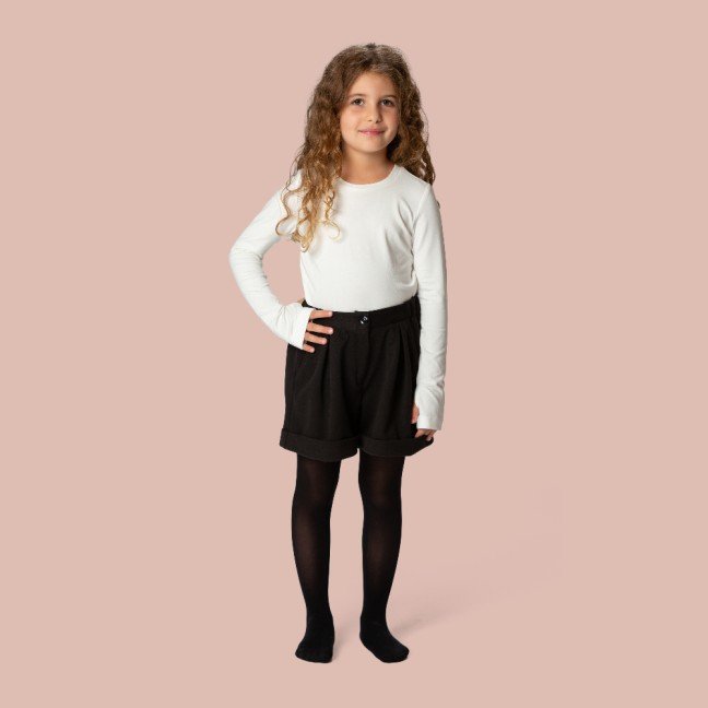 Elle Passe-Partout Kids 
Black Wool Shorts