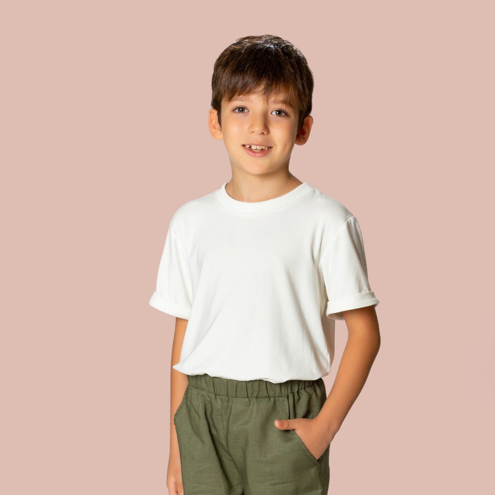 Oversized Off-White 
Unisex Kids T-Shirt