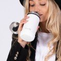 Personalized Pearl 
White Water Bottle