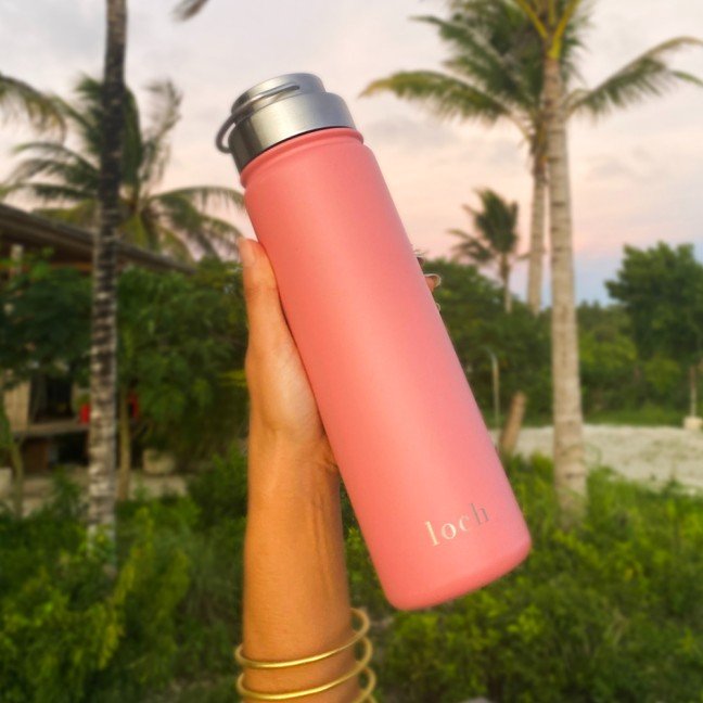 Personalized Blush 
Pink Water Bottle