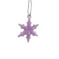Crystal Resin Snowflake 
Ornament - Purple