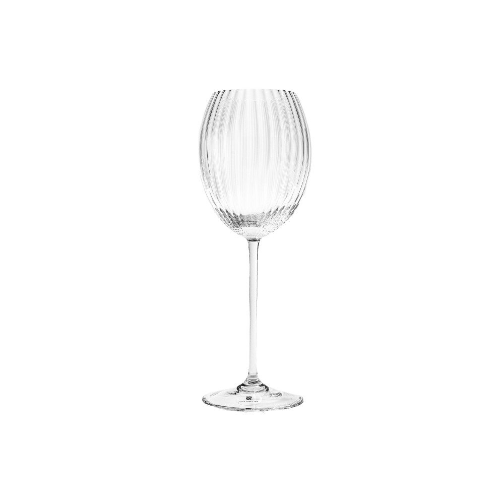 Set of 2 Lyon White 
Wine Crystal Glasses