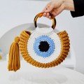 Handwoven Eye 
Crochet Bag