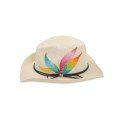 Colorful Leaf 
Handpainted Straw Hat
