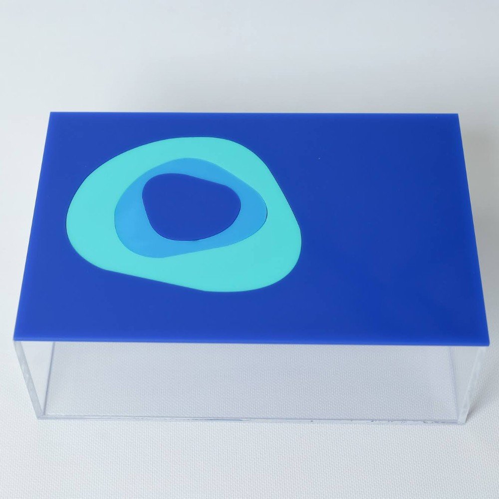 Dark Blue Evil Eye 
Plexi Storage Box