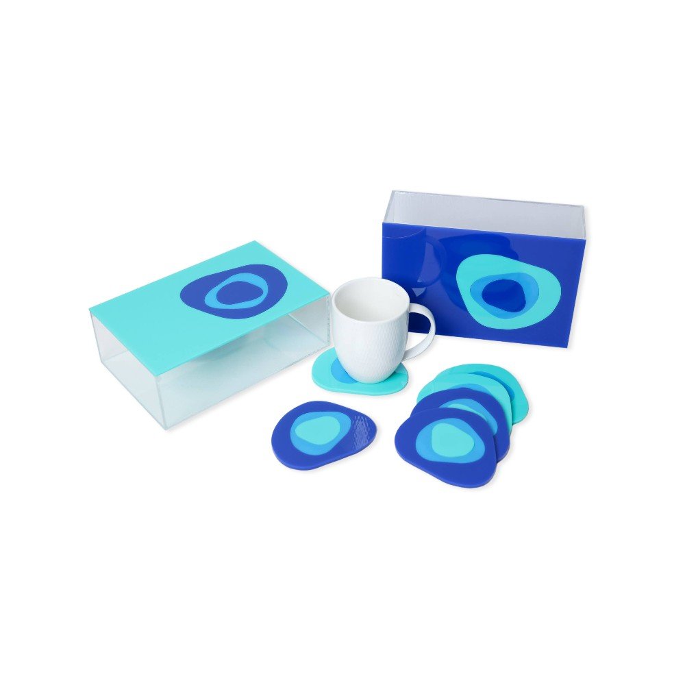 Light Blue Evil Eye 
Plexi Storage Box
