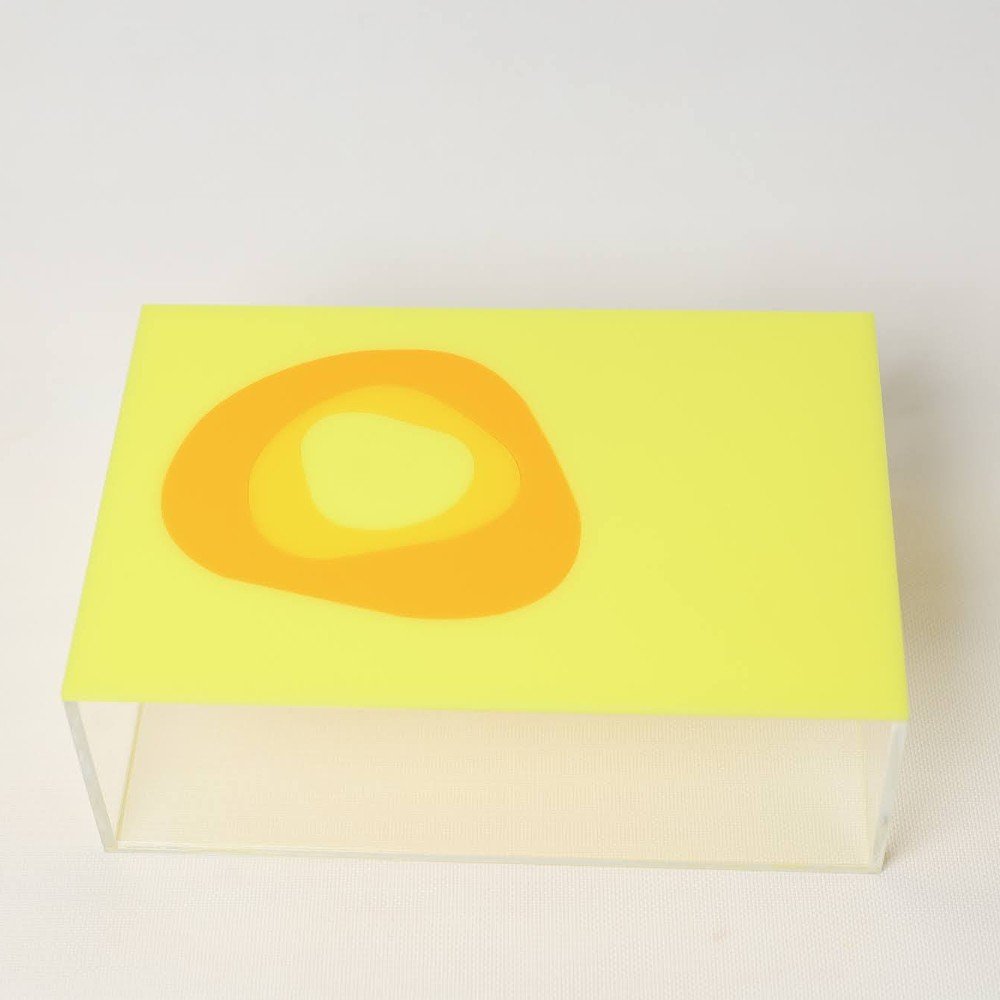 Yellow Evil Eye 
Plexi Storage Box