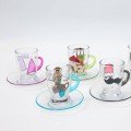 Set of 6 Lebanon Souvenir 
Glass Tea Cups