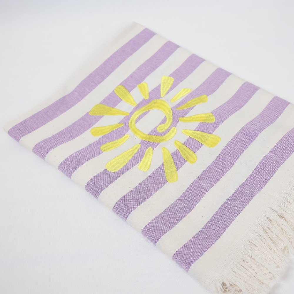 Embroidered Sunny 
Beach Towel