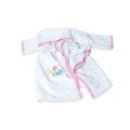 Embroidered Baby Bathrobe with Crochet 
& matching slippers