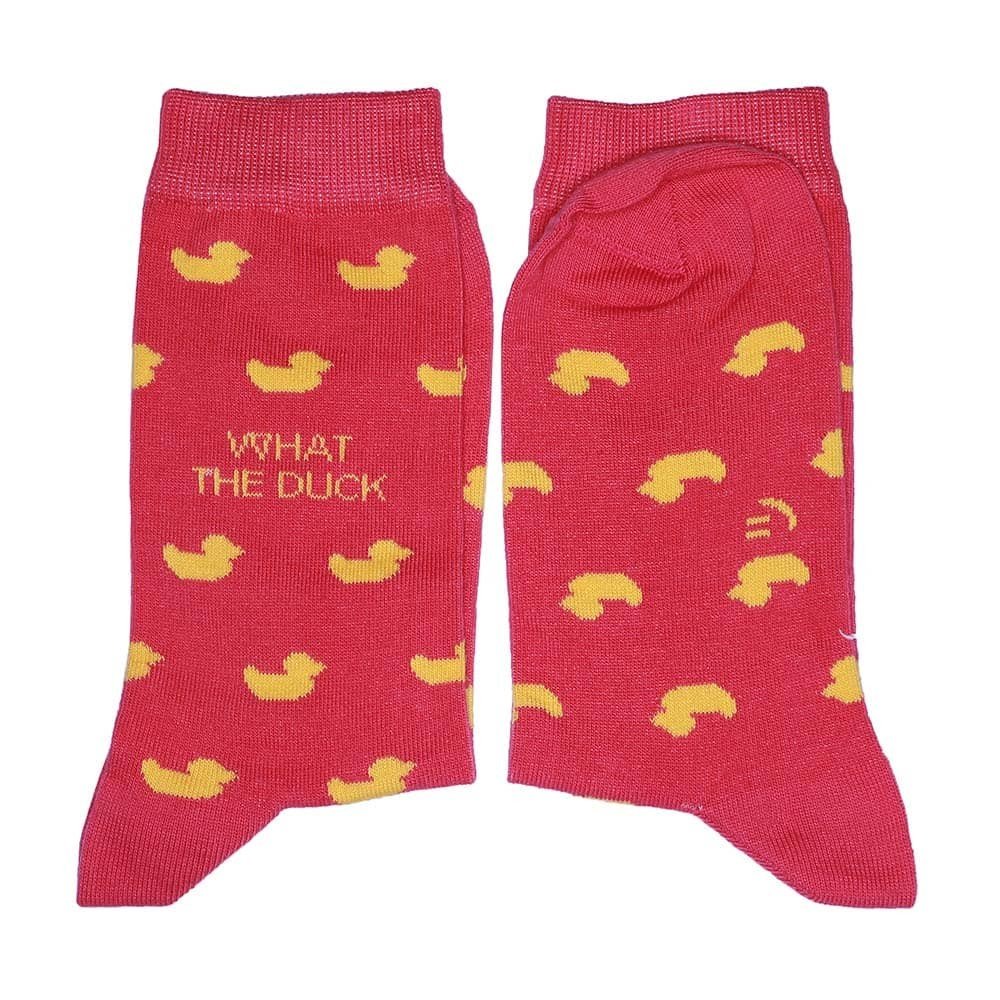 Ducks Fuchsia 
Socks